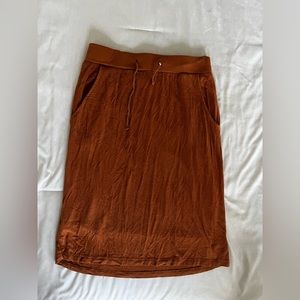 Women’s orange ribbed skirt. Size xsmall.